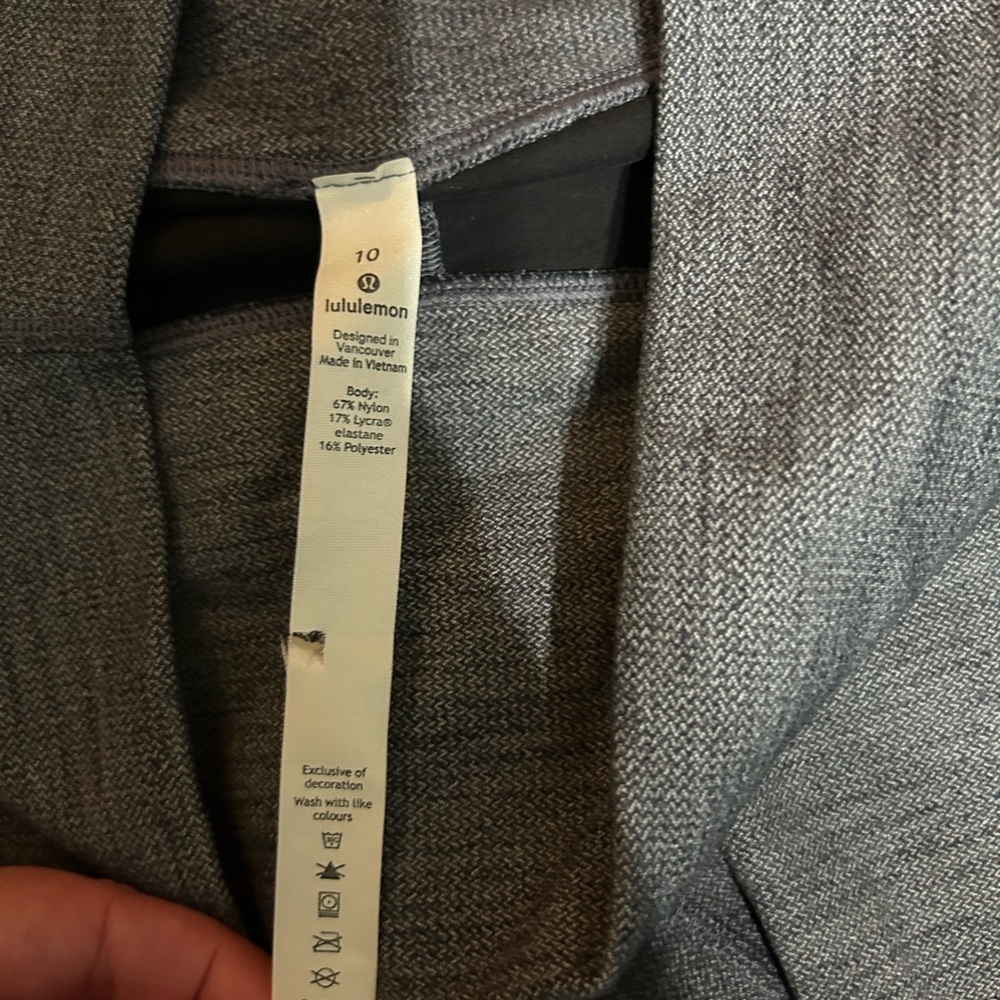 lululemon athletica Charcoal Grey long full Leggings - Picture 3 of 4